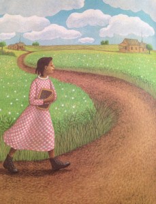 Bessie walked four miles to and from school every day. 
