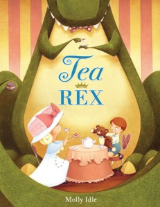 These kids invite their large friend to tea.
