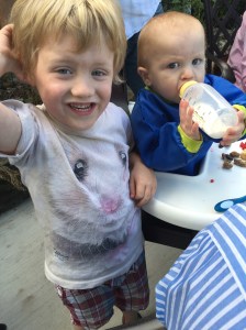 Max and the our other birthday boy, Baby Cecil.